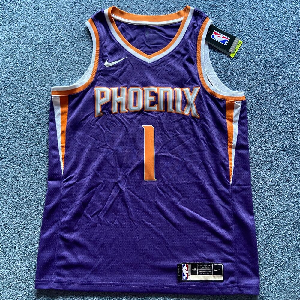 Nike Men's Purple Devin Booker Phoenix Suns 2020-21 Swingman Jersey Large NWT